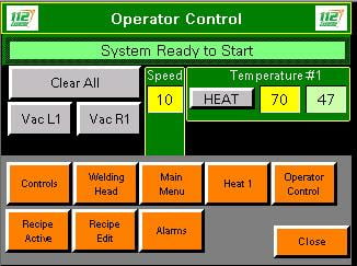 112 Extreme ekran sterowania operatora gorącego powietrza dwa
