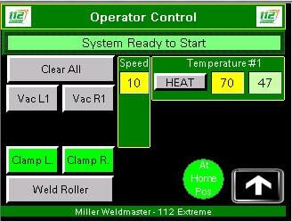 112 Extreme ekran sterowania operatora gorącego powietrza pierwszy