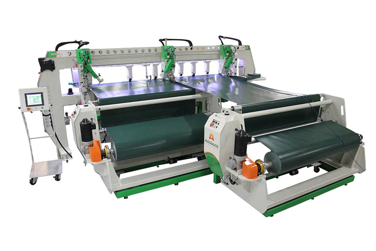 ModulineWeldingKeder - zautomatyzowana maszyna do produkcji pokrowców i plandek, Miller Weldmaster.